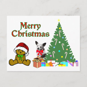 Chihuahua-kerstBriefkaarten Feestdagenkaart