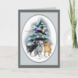 Chihuahua kerstcadeaus feestdagen kaart