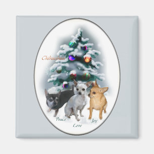 Chihuahua kerstcadeaus magneet