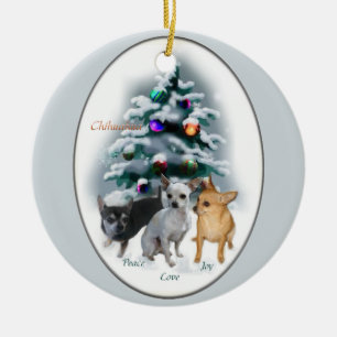 Chihuahua kerstcadeautje Ornament