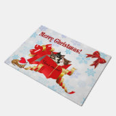 Chihuahua Kerstdoormat Deurmat (Schuin)