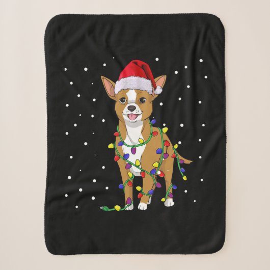 Chihuahua Kersthond Sherpa Deken (Voorkant)