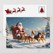 Chihuahua Kerstkaart (Voorkant / Achterkant)