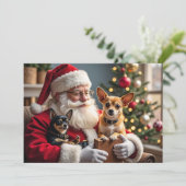 Chihuahua Kerstkaart (Staand voorkant)
