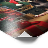 Chihuahua Kerstkoekjes Vakantie Foto Afdruk (Hoek)