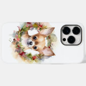 Chihuahua Kerstkrans Feestelijke Pup Case-Mate iPhone Case (Achterkant (horizontaal))