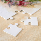 Chihuahua Kerstkrans Feestelijke Pup Legpuzzel (Zijkant)