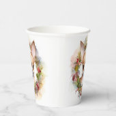 Chihuahua Kerstkrans Feestelijke Pup Papieren Bekers (Rechts)