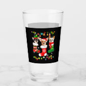 Chihuahua kerstlampjes glas (Voorkant)