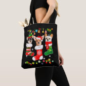 Chihuahua kerstlampjes tote bag (Dichtbij)