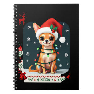 Chihuahua Kerstman Lelijke Trui Hond Liefhebber X Notitieboek