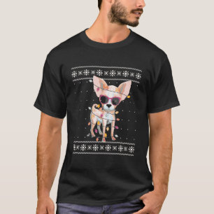 Chihuahua Kerstman, lelijke trui voor vrouwen T-shirt