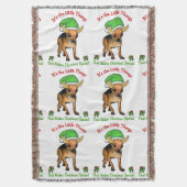 Chihuahua Kerstmis Deken (Voorkant Verticaal)