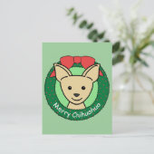 Chihuahua Kerstmis Feestdagenkaart (Staand voorkant)