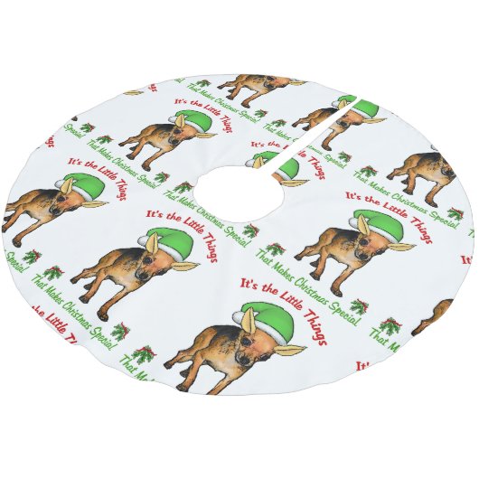 Chihuahua Kerstmis Kerstboom Rok (Gekanteld)