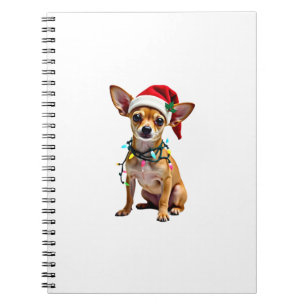 Chihuahua Kerstmis Santa Lelijke Trui Hond Liefheb Notitieboek