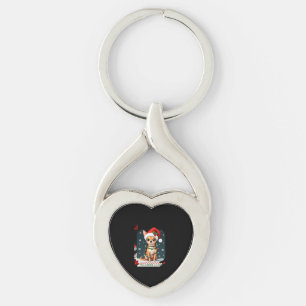 Chihuahua Kerstmis Sinterklaas Verschrikkelijke Tr Sleutelhanger