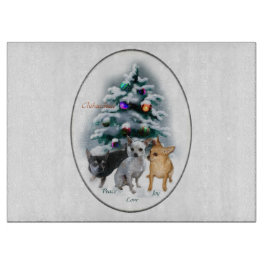 Chihuahua Kerstmis Snijplank