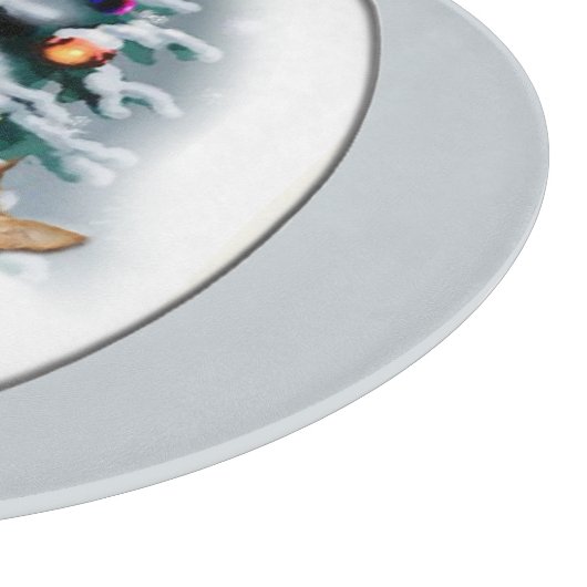 Chihuahua Kerstmis Snijplank (Hoek)