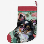 Chihuahua Kerstmis Stocking | Versiering Kleine Kerstsok (Achterkant)
