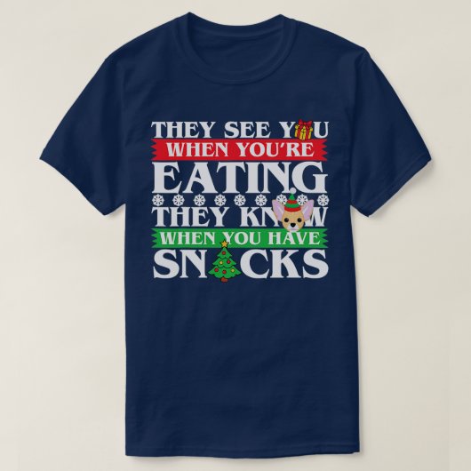 Chihuahua Kerstmis T-shirt (Design voorkant)