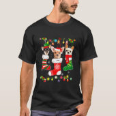 Chihuahua Kerstmis T-shirt (Voorkant)