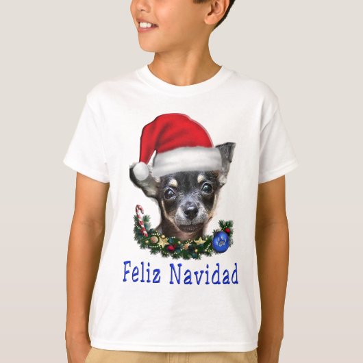 Chihuahua Kerstmis T-shirt (Voorkant)