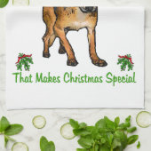 Chihuahua Kerstmis Theedoek (Gevouwen)