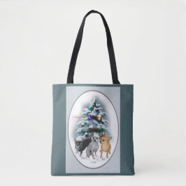 Chihuahua Kerstmis Tote Bag