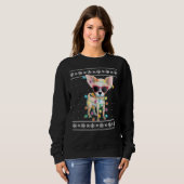 Chihuahua Kerstmis Ugly Sweater for Women Dog Mo (Voorkant volledig)