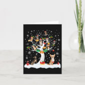 Chihuahua Kerstmis Xmas Boom Hondenliefhebber Mann Kaart (Voorkant)