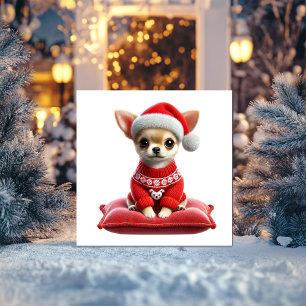 Chihuahua KerstSweater Feestdagenkaart