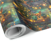 Chihuahua Kerstvakantie Cadeaupapier (Rol Hoek)