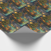 Chihuahua Kerstvakantie Cadeaupapier (Hoek)