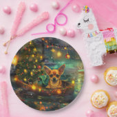 Chihuahua Kerstvakantie Papieren Bordje (Feest)