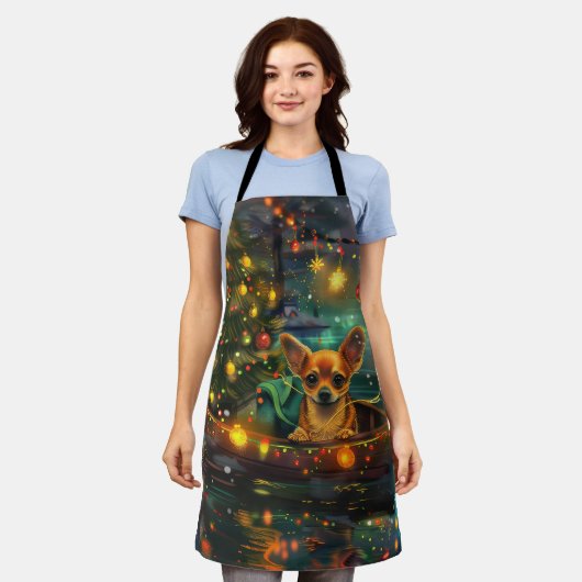 Chihuahua Kerstvakantie Schort (Gedragen)