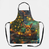 Chihuahua Kerstvakantie Schort (Voorkant)