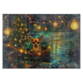 Chihuahua Kerstvakantie Snijplank (Voorkant)