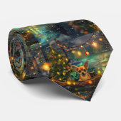 Chihuahua Kerstvakantie Stropdas (Opgerold)