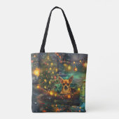 Chihuahua Kerstvakantie Tote Bag (Achterkant)