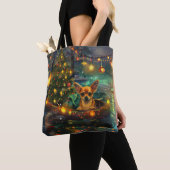 Chihuahua Kerstvakantie Tote Bag (Dichtbij)