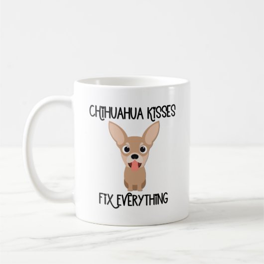 Chihuahua Kisses Fix Alles Koffiemok (Links)