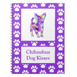 Chihuahua Kisses Schattig Hond Silhouet PPY&B Notitieboek