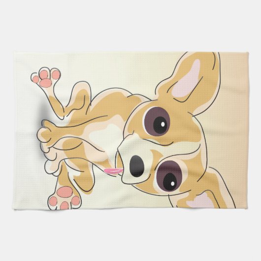 Chihuahua Kitchen Towel Theedoek (Horizontaal)