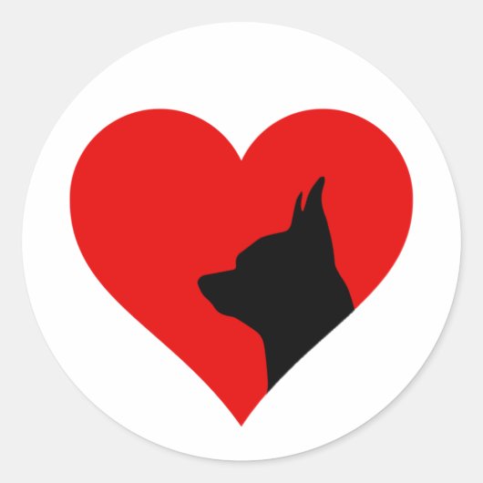 Chihuahua klassieke ronde sticker (Voorkant)