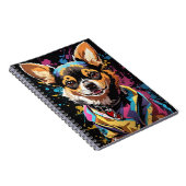 CHIHUAHUA kleurrijke splash Notitieboek (Rechterzijde)