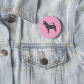 Chihuahua Knop Ronde Button 5,7 Cm (In situ)