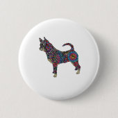 Chihuahua-knop Ronde Button 5,7 Cm (Voorkant)