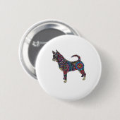 Chihuahua-knop Ronde Button 5,7 Cm (Voorkant /achterkant)
