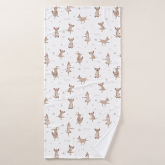 Chihuahua kortharige hond yoga badhanddoek